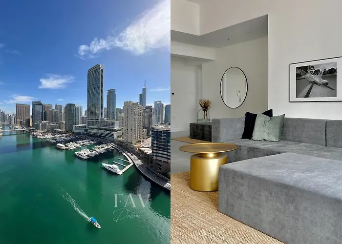 Favdubai Presents Cozy 2Br Apartment Just A Few Steps To Jbr Beach & Bla Bla Dubai With Amazing Marina Yachts View, Pool & Gym & Parking Housekeeping Service Upon Request Enjoy The Best Part Of Dubai